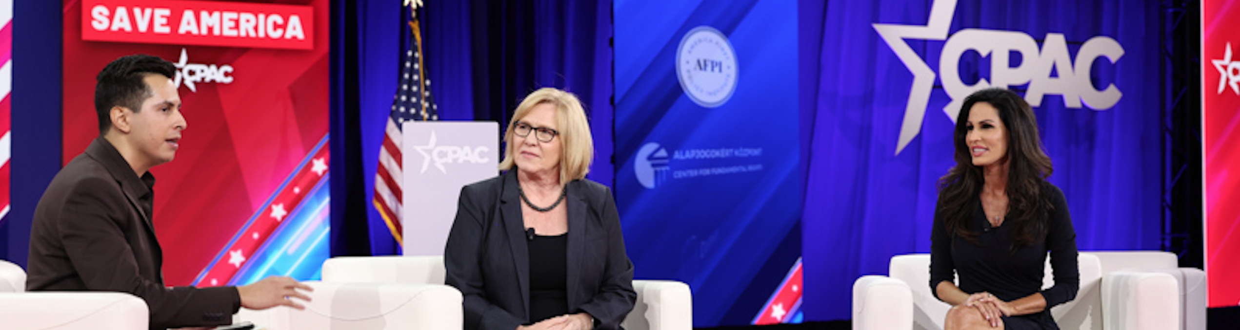 Dallas, TX: President of Bienvenido, Abraham Enriquez, took on the main stage at CPAC Texas. image